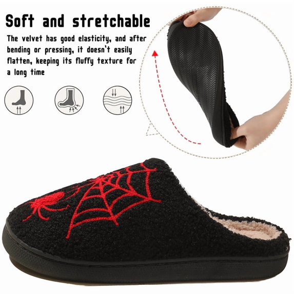 Halloween Slippers for Women and Men RedSpider
