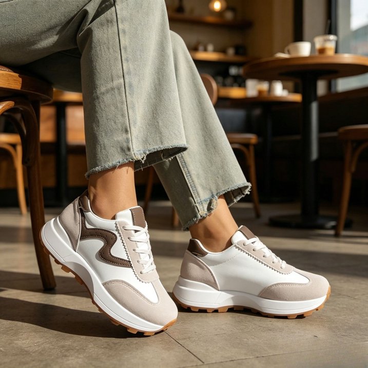 Lightweight Non-Slip Platform Sneakers for Women