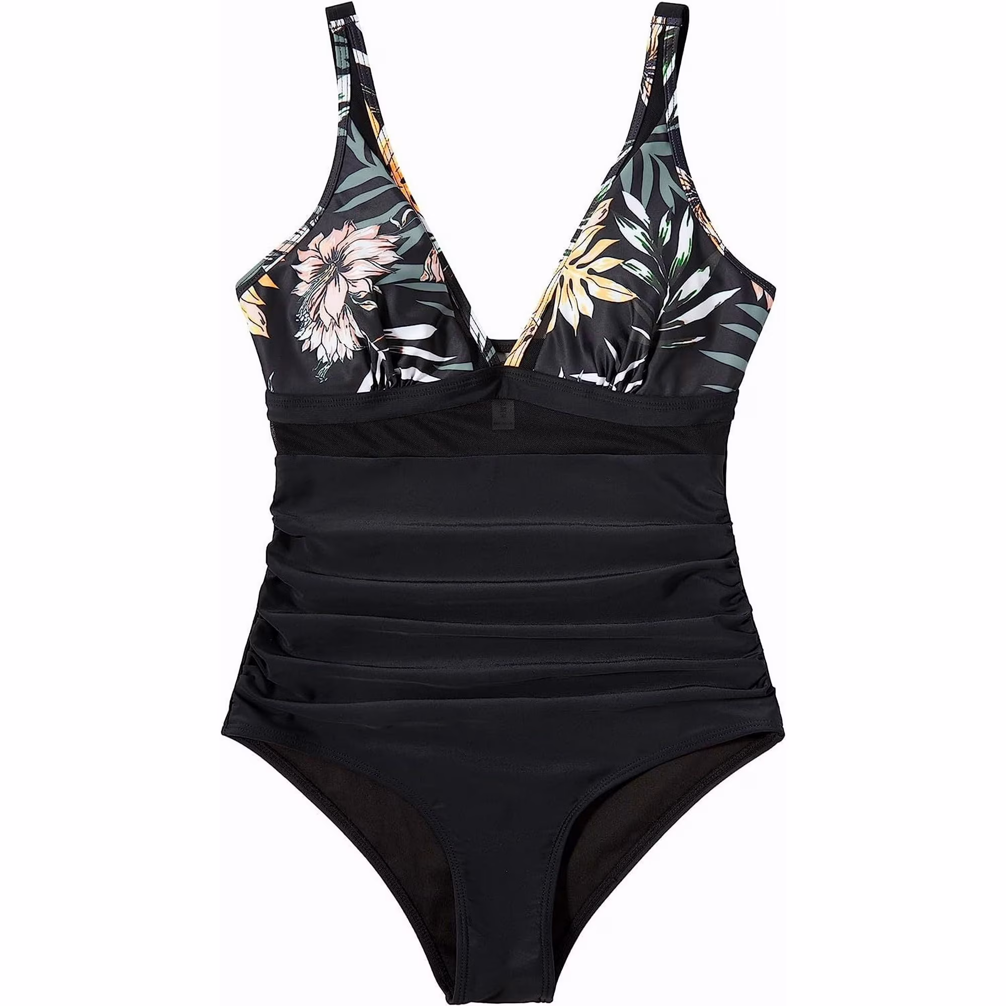 Sexy Mesh Tummy Control One-Pieces Swimwear for Women