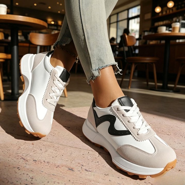 Lightweight Non-Slip Platform Sneakers for Women