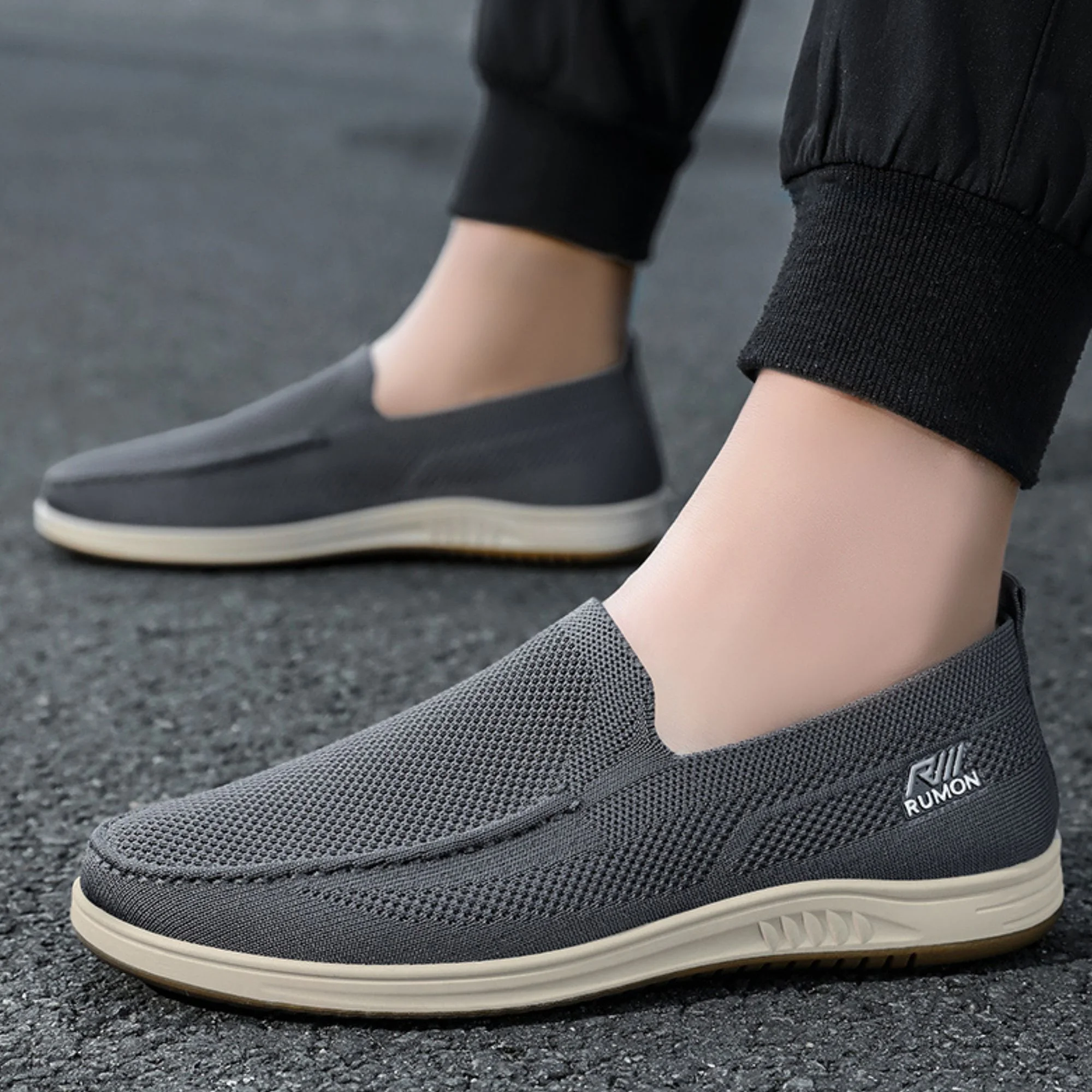 BERANMEY Mens Mesh Casual Sneakers Shoes Lightweight Slip on 