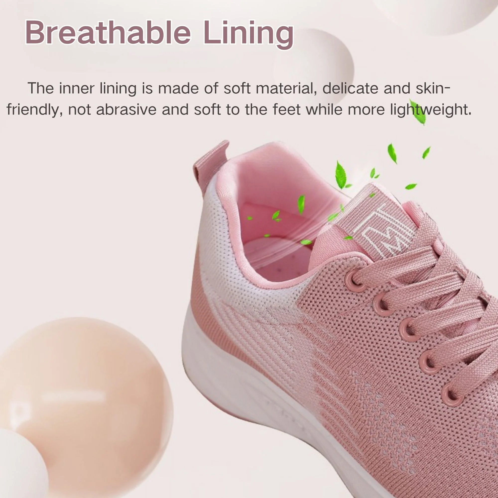 BERANMEY Women's Comfort Sneakers Lightweight