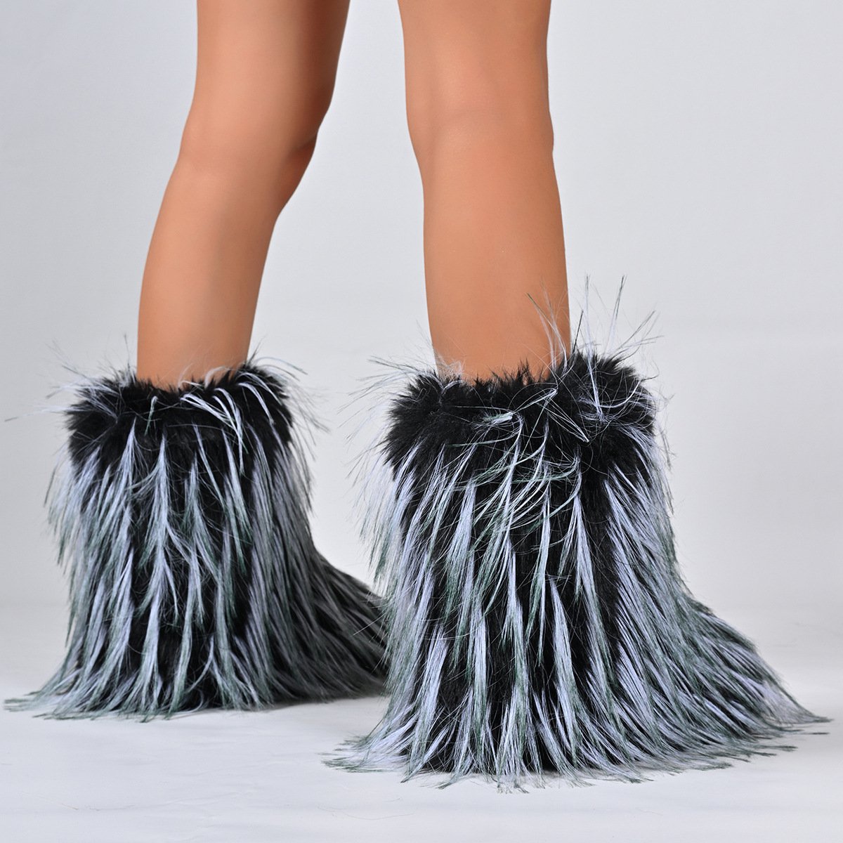  Furry Faux Fur Boots for Women