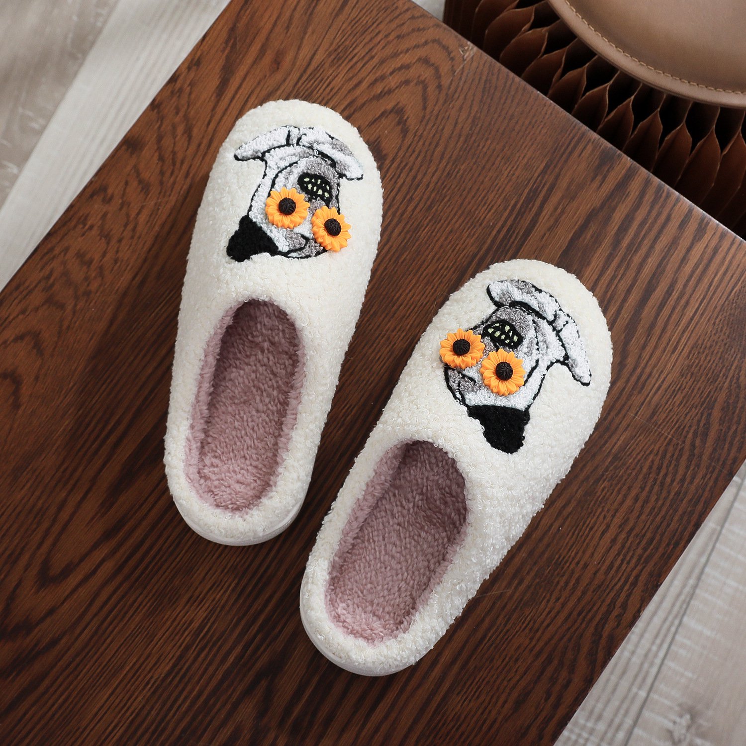 Soft Plush Halloween Slippers for Women and Men