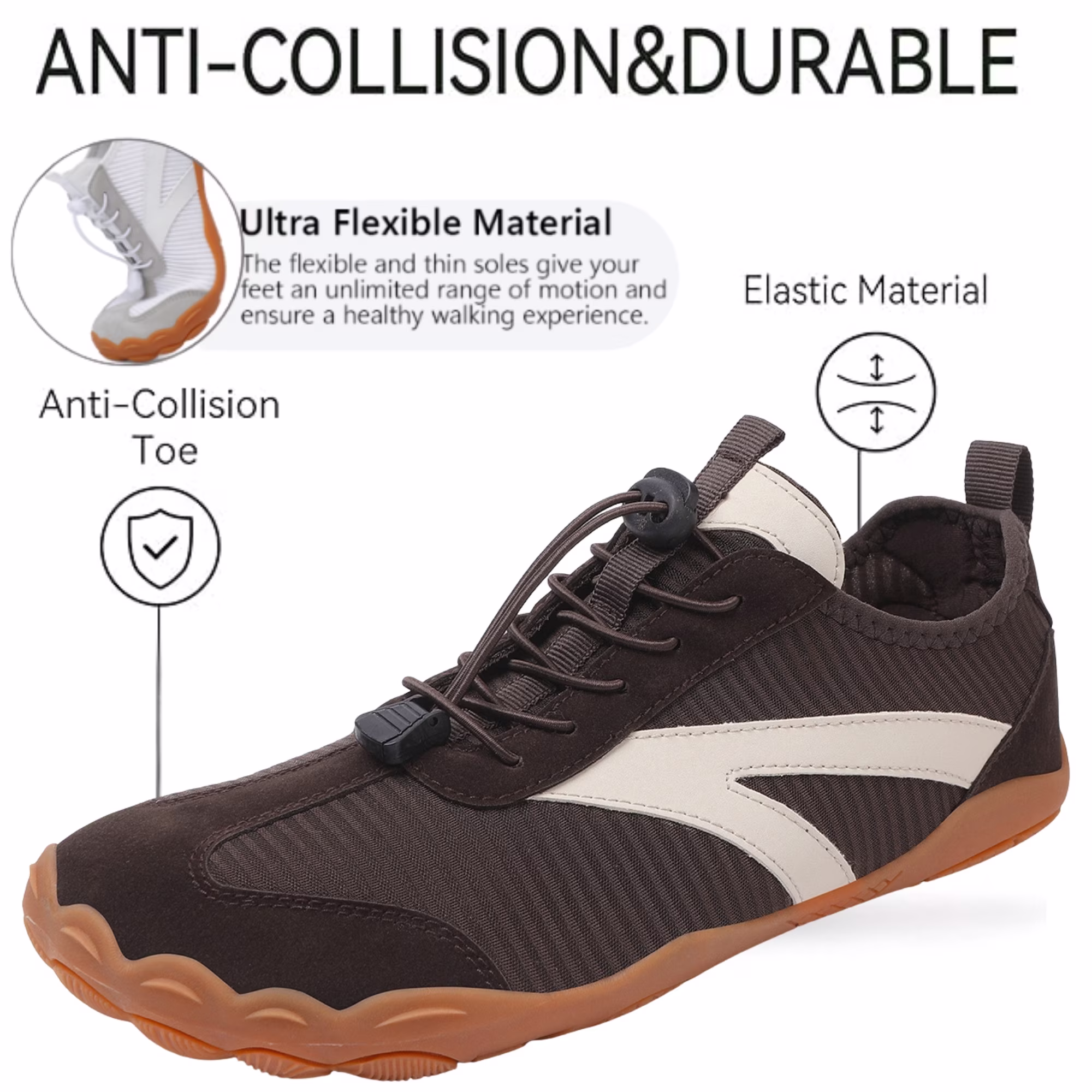 Quick-Dry Breathable Barefoot Water Shoes for Women Mens 