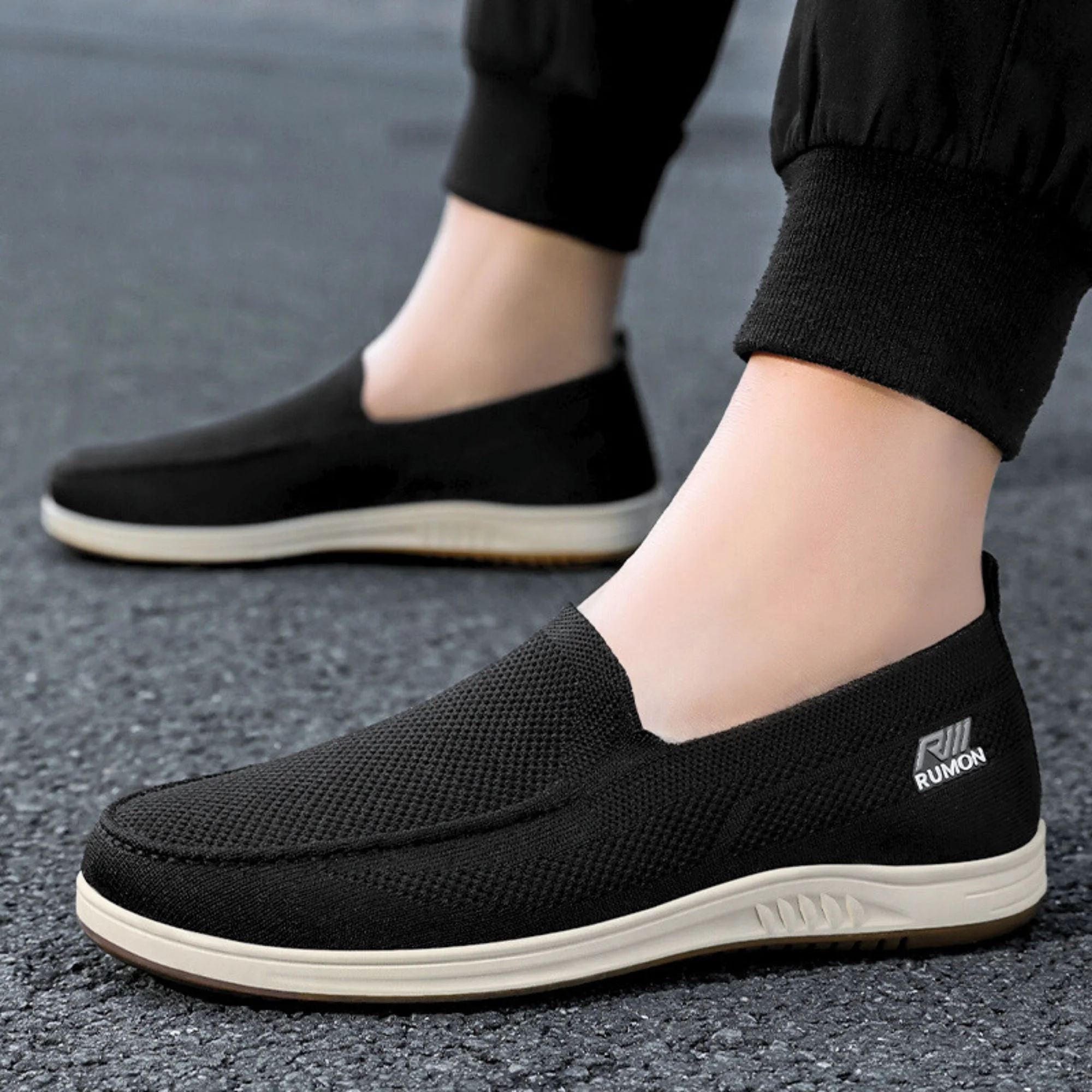 BERANMEY Mens Mesh Casual Sneakers Shoes Lightweight Slip on 