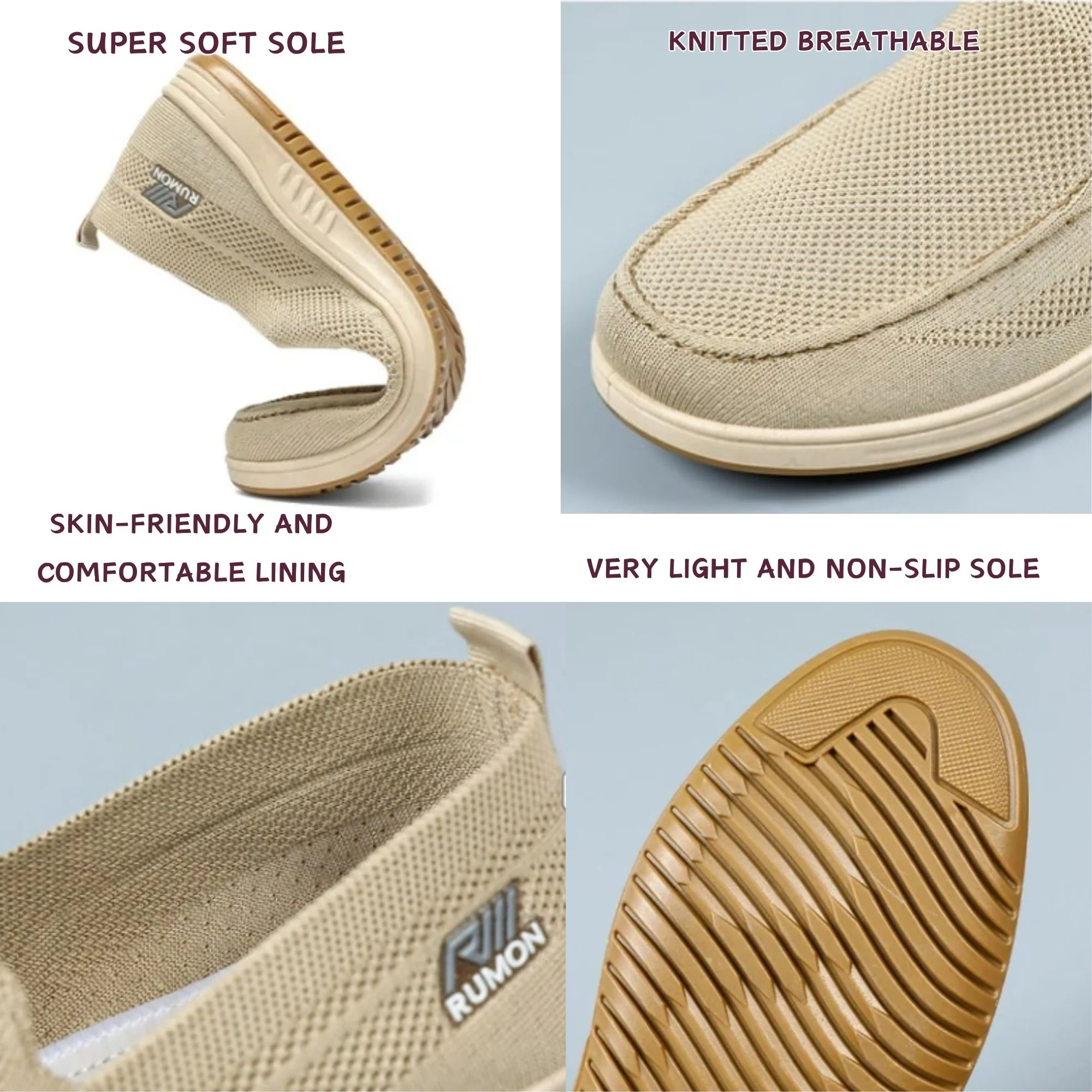 BERANMEY Mens Mesh Casual Sneakers Shoes Lightweight Slip on 