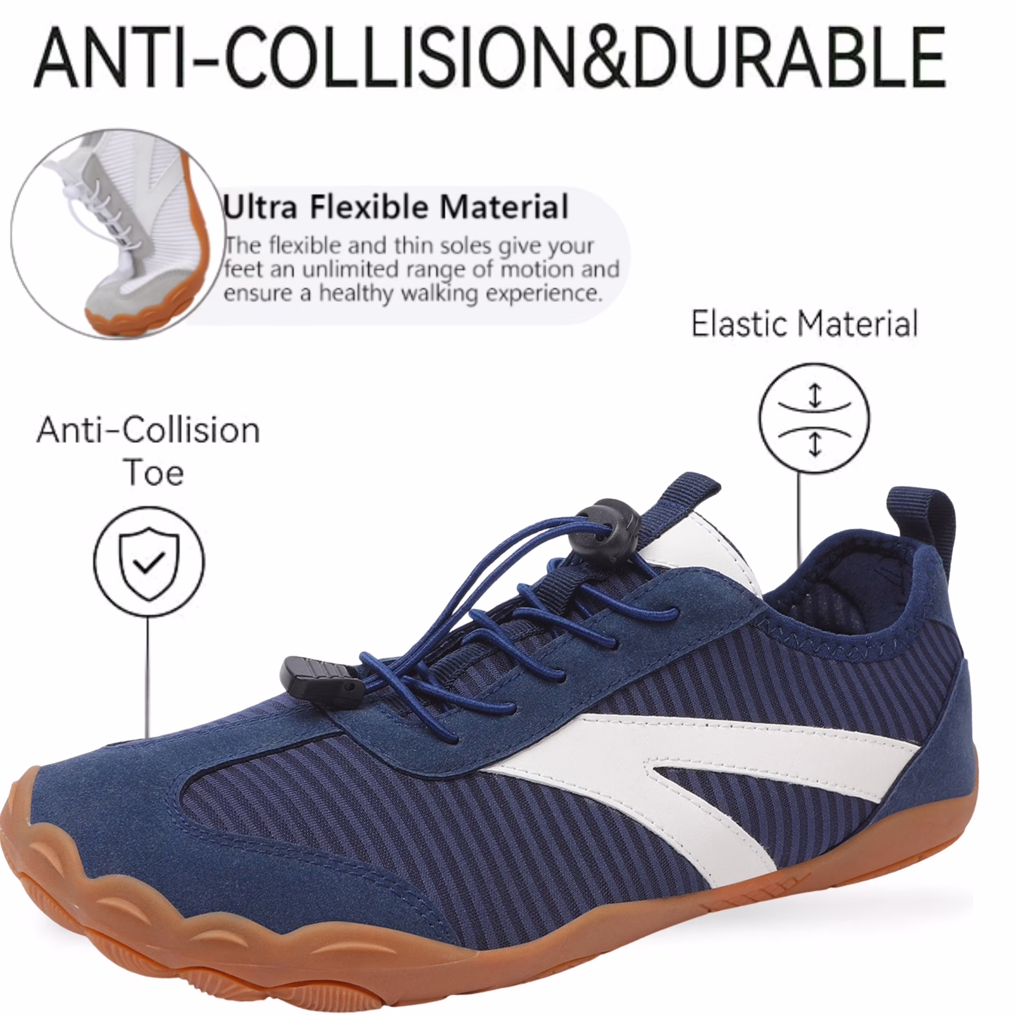 Quick-Dry Breathable Barefoot Water Shoes for Women Mens 