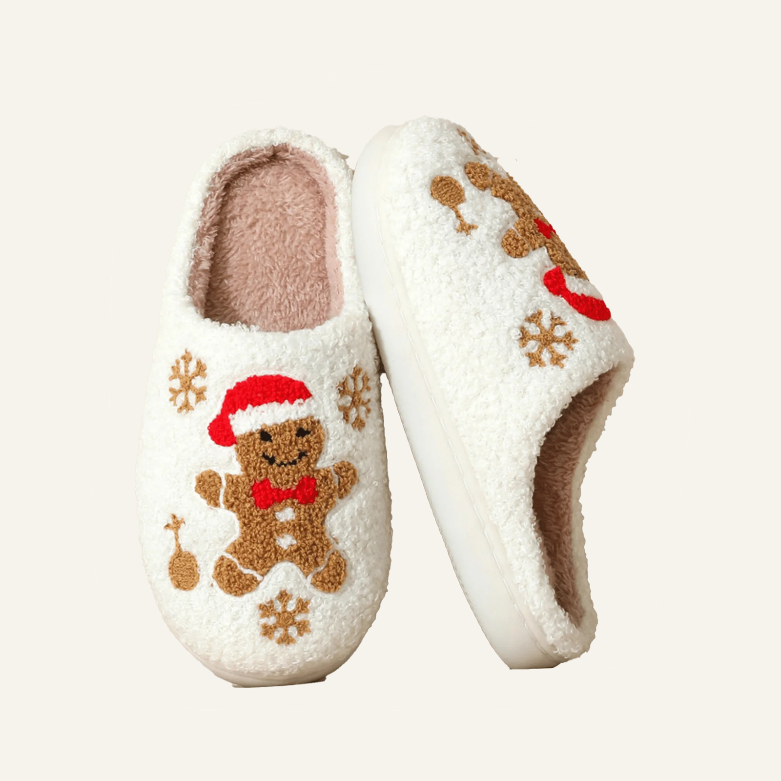 Christmas Reindeer Slippers  Plush Warm