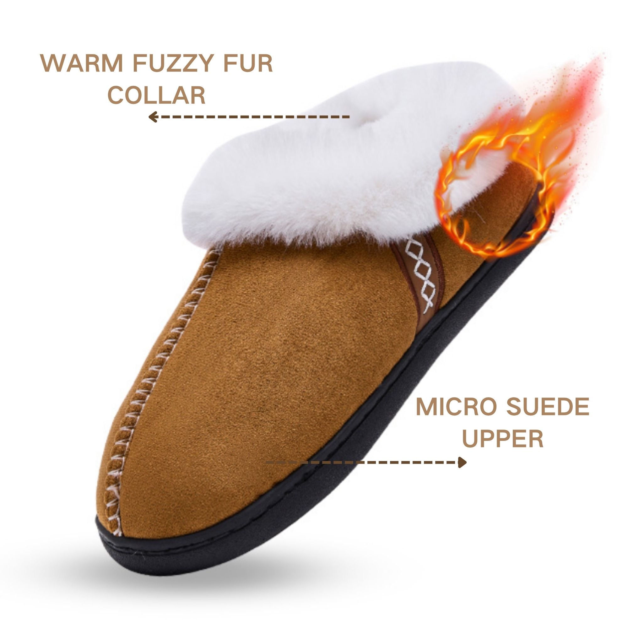  Women's Winter Slippers with Memory Foam