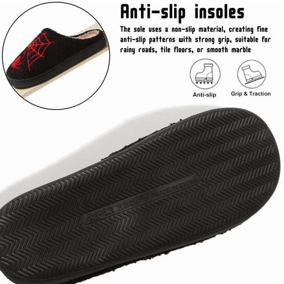 Halloween Slippers for Women and Men RedSpider