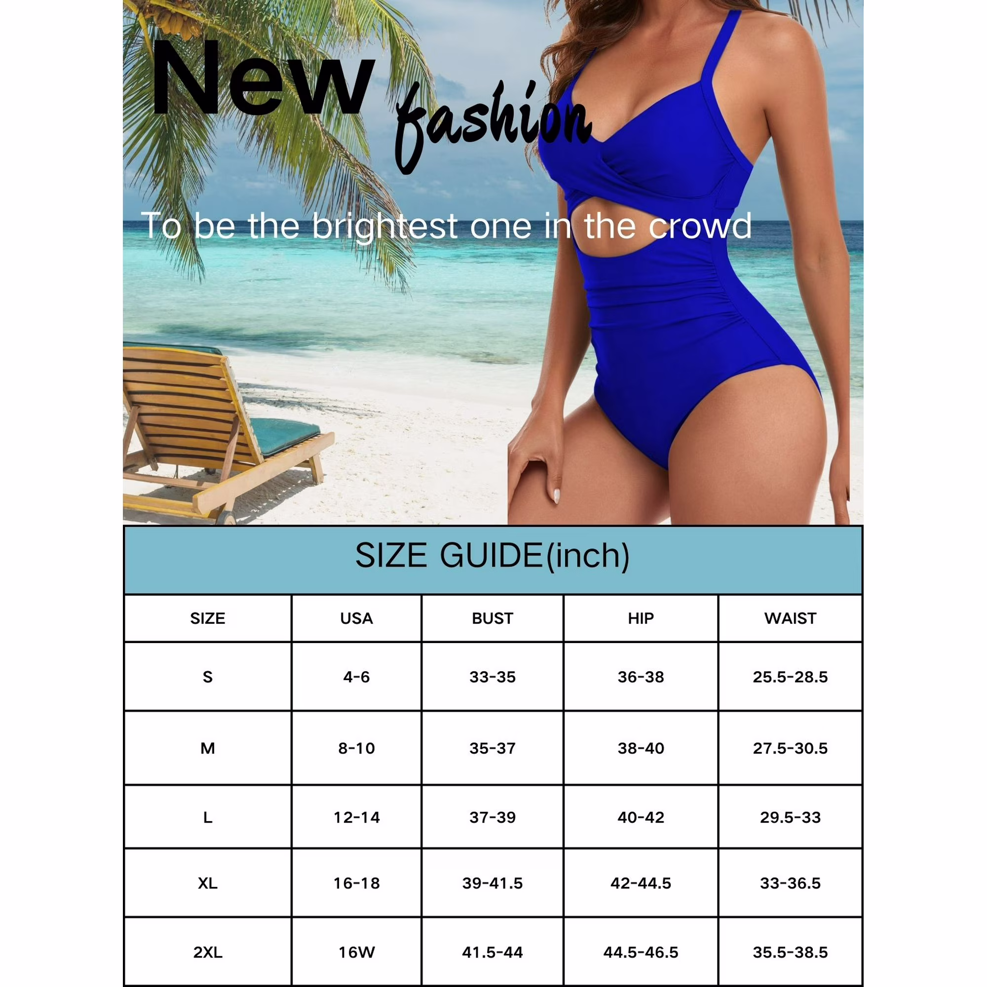 Sexy Tummy Control One Piece Swimsuit for Women 