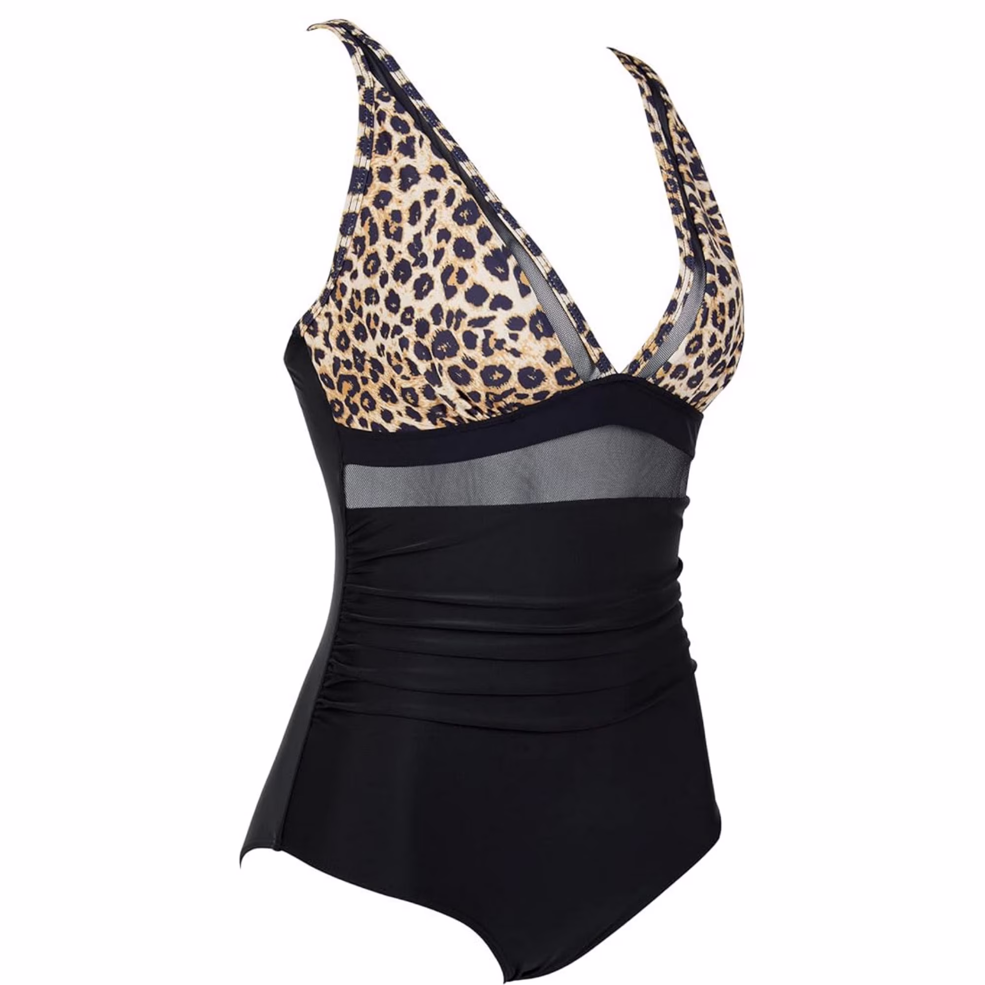 Sexy Mesh Tummy Control One-Pieces Swimwear for Women