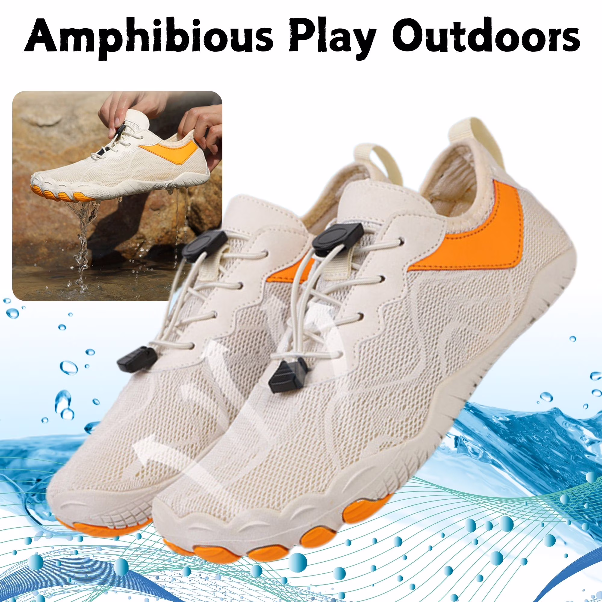 Women's Lightweight Sport Barefoot Shoes for Swim Beach
