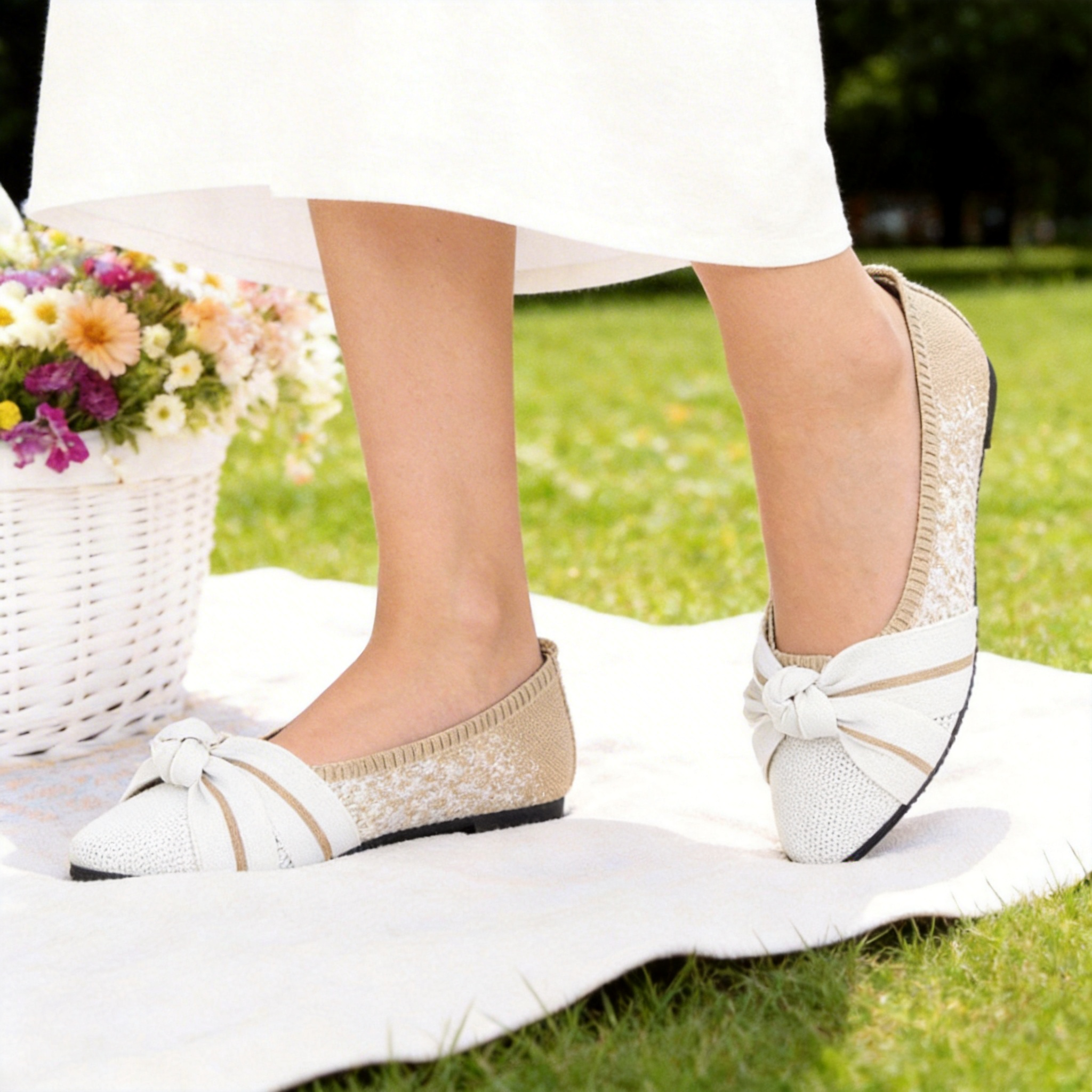 BERANMEY Flats for Women Slip On Ballet Flats Shoes for Women 