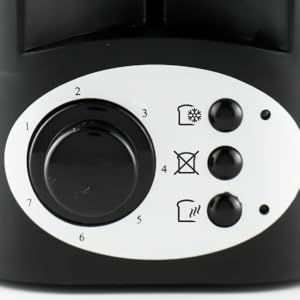Status Close up of Toaster controls black toaster