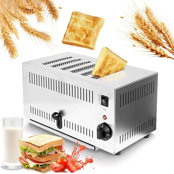 6 Slice Toaster With Removable Crumb