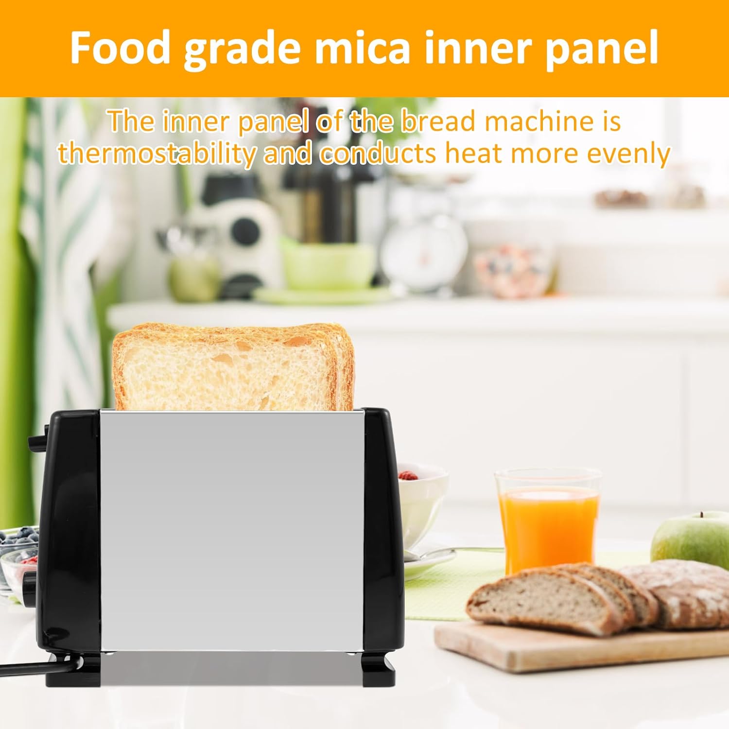 2 Slice Toaster with Double Wide Slots for Bagels Toast Crumpets