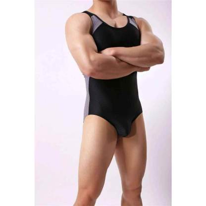 Wholesale Men Fitness Jumpsuit Corset Bodysuit Men's Underwear Bodysuit Sexy Body Shapers for Male Athletic Fit