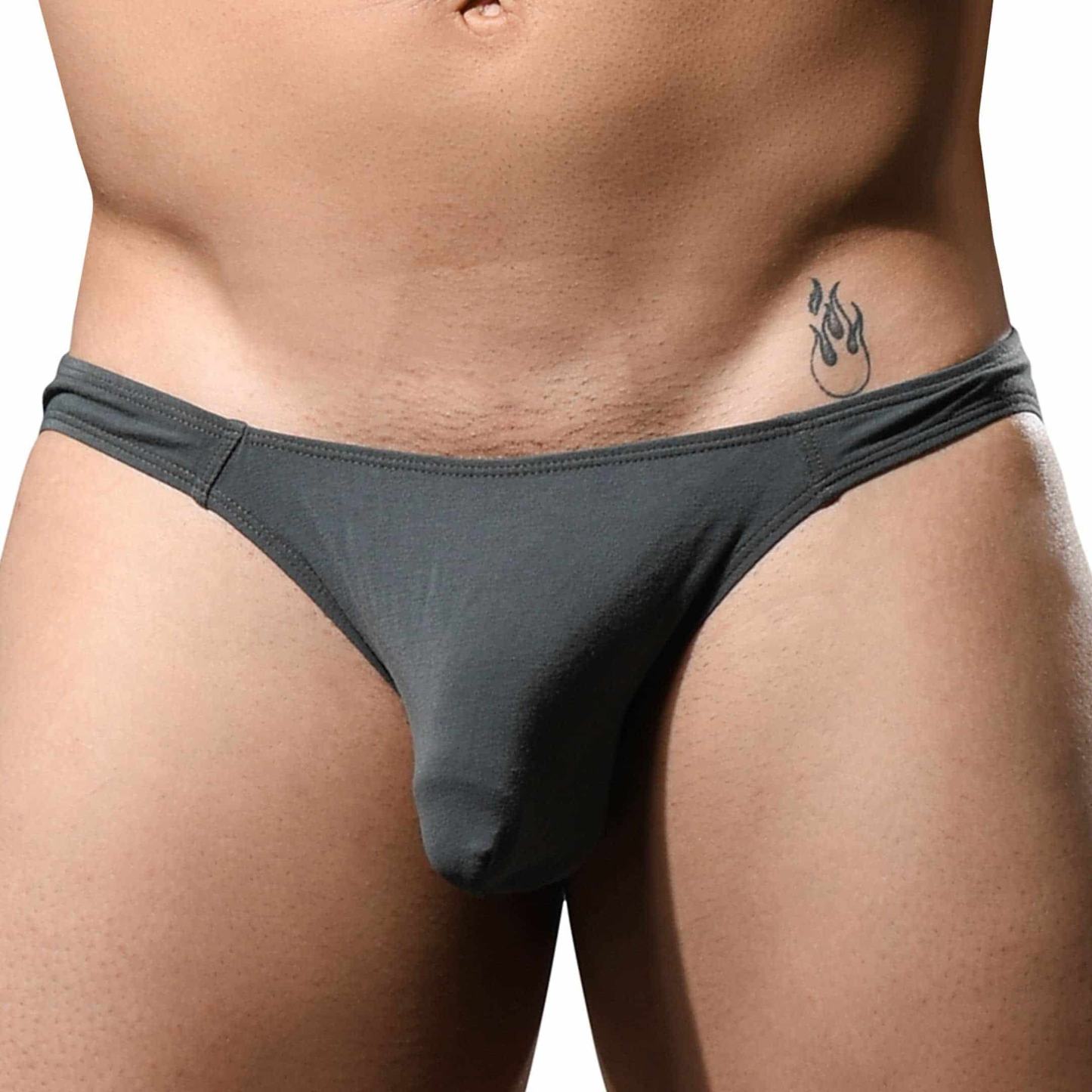 Men's Briefs Bikini Full Coverage Custom Logo Mens Low-rise Underwear Customized Sexy Solid Briefs Jock Brief for Male