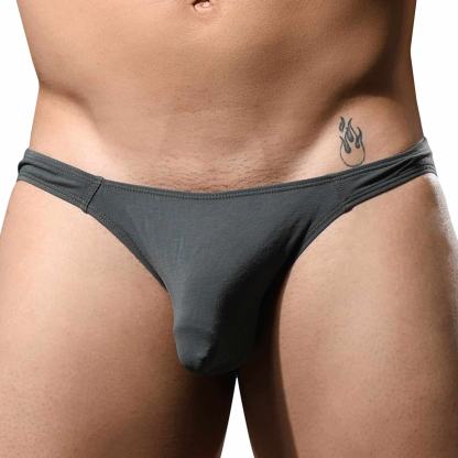 Men's Briefs Bikini Full Coverage Custom Logo Mens Low-rise Underwear Customized Sexy Solid Briefs Jock Brief for Male