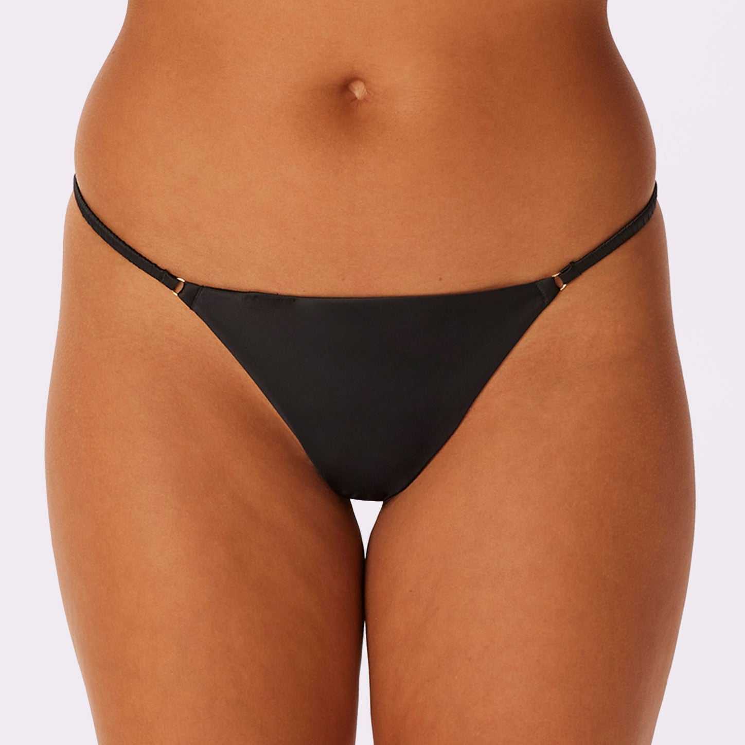 Thong Women's T-back Underwear Sexy Panties Stretch Breathable T-string Thongs with Gusset Solid Panty Knickers for Ladies