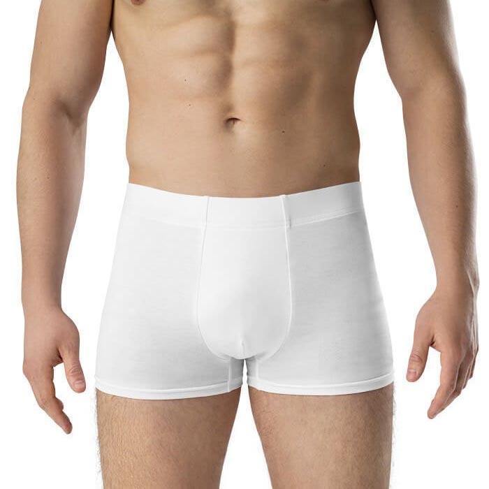 Men's Trunks Boxer Briefs for Male Customized Body-hugging Underwear with Pouch Solid Grundies Printed Breathable