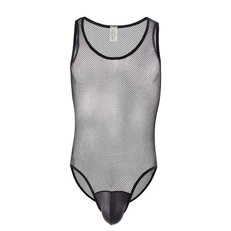 Cool Bodysuit Man Underwear Mesh Sexy Body Briefs  for Male Customized Factory Wholesale Products
