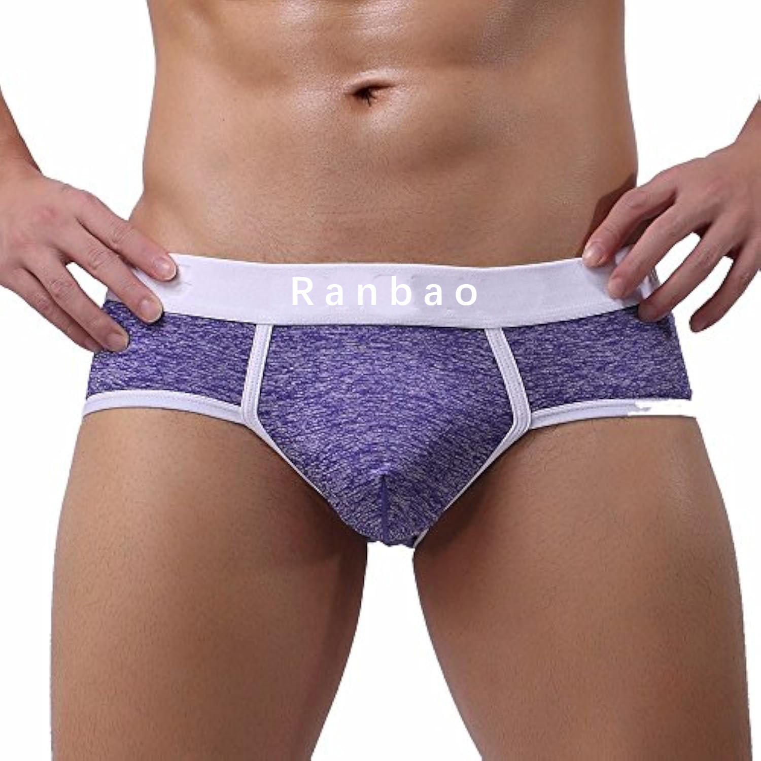 Contrast Low-rise Trunks Men's Guy Briefs Athletic Support Men's Underwear Pants Breathable Underpants Grundies for Male