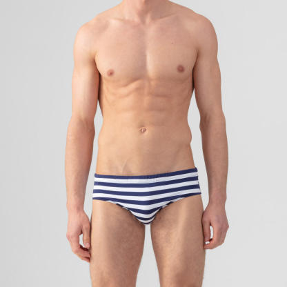 Transparent Men's Guy Swim Briefs Stripes Support Men's Underwear Casual Polo Pants Full Cup Breathable Underpants Grundies Pool