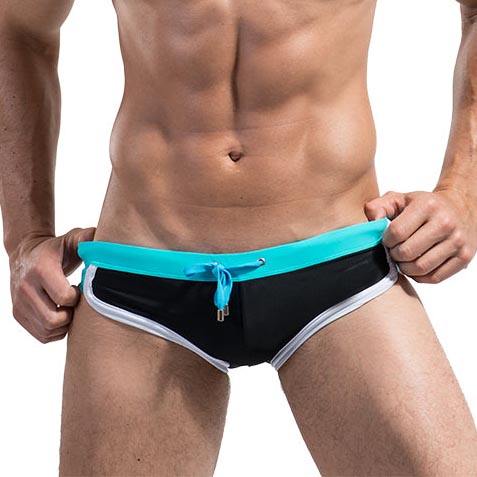 Swimwear Men's Guy Briefs Underwear with Drawstring Swimming Briefs Sexy Trunks Low-rise Pants Breathable Underpants Grundies