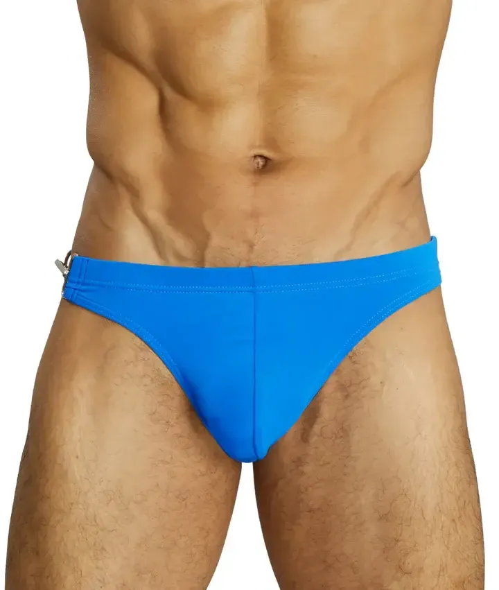 Swim Briefs Men's Guy Briefs with Ring Buckle Underwear Swimwear Beach Pool Pants Breathable Underpants Grundies Sexy Bikini