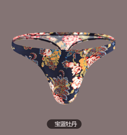 Hot Sale Dirty Exotic Men's Thong Custom T-back String Fancy Pattern Sexy Mini Thongs for Gay