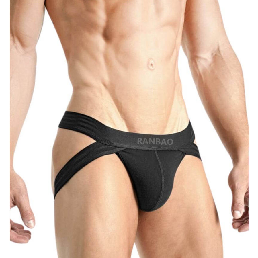 Sexy Men's Jockstraps Butt Lifting Solid Pouch Stretchy Sports Wear Sport Jocks Breathable Underpants for Male Thong