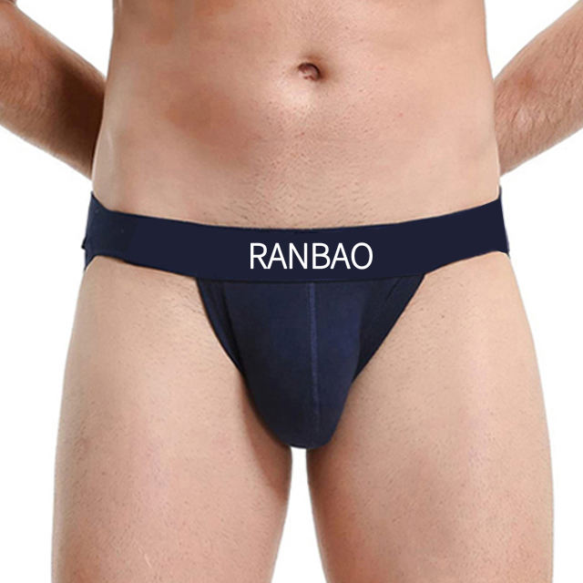 Hot Style Design Men's Sexy Underwear Natural Feeling Organic Cotton Briefs Open Butt Jockstraps