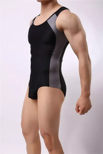 Wholesale Men Fitness Jumpsuit Corset Bodysuit Men's Underwear Bodysuit Sexy Body Shapers for Male Athletic Fit