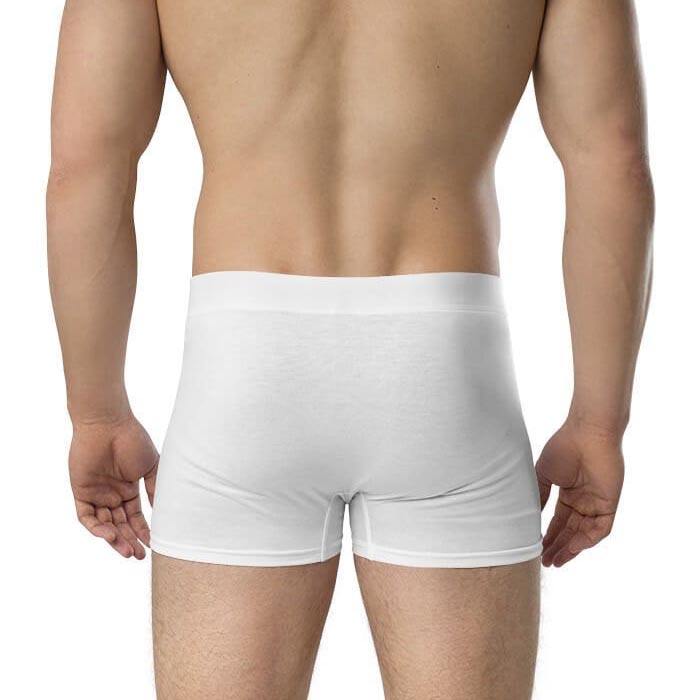 Men's Trunks Boxer Briefs for Male Customized Body-hugging Underwear with Pouch Solid Grundies Printed Breathable