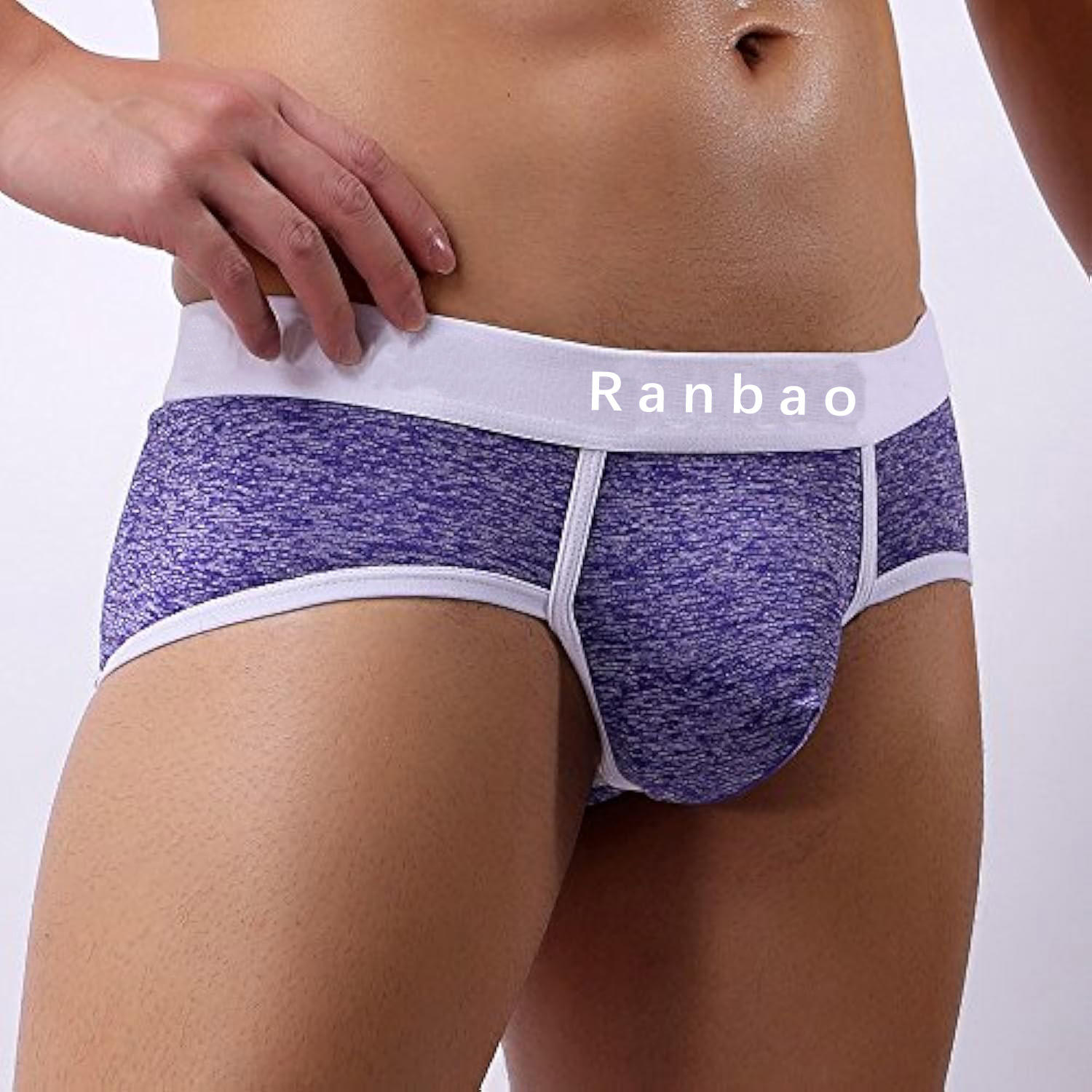 Contrast Low-rise Trunks Men's Guy Briefs Athletic Support Men's Underwear Pants Breathable Underpants Grundies for Male