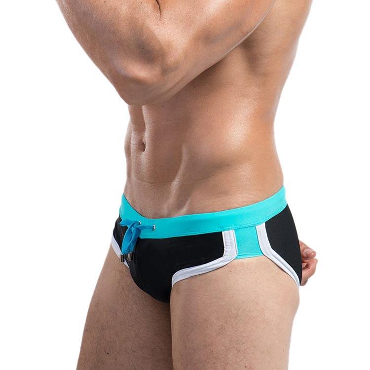 Swimwear Men's Guy Briefs Underwear with Drawstring Swimming Briefs Sexy Trunks Low-rise Pants Breathable Underpants Grundies