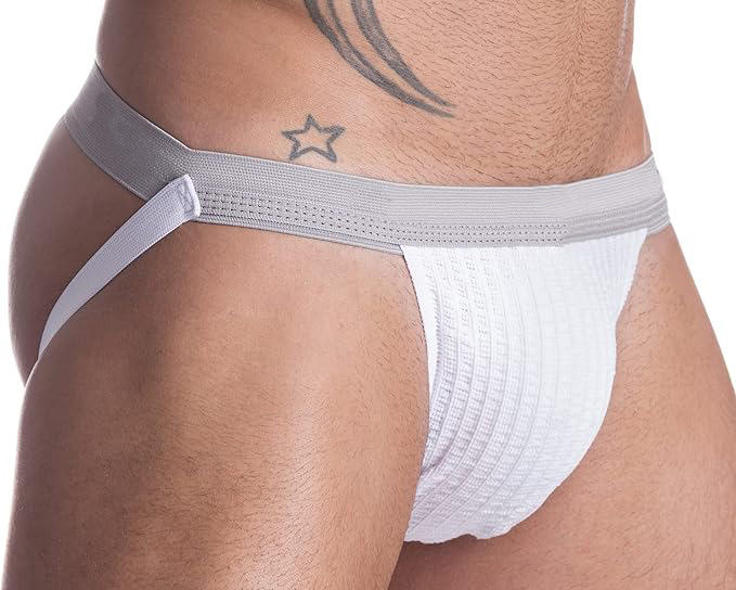Jockstraps Knitted Bottomless Briefs Sexy Comfy Front Punch Men's Underwear Sports Wear Stretchy Thongs Jock Strap Jockstrap