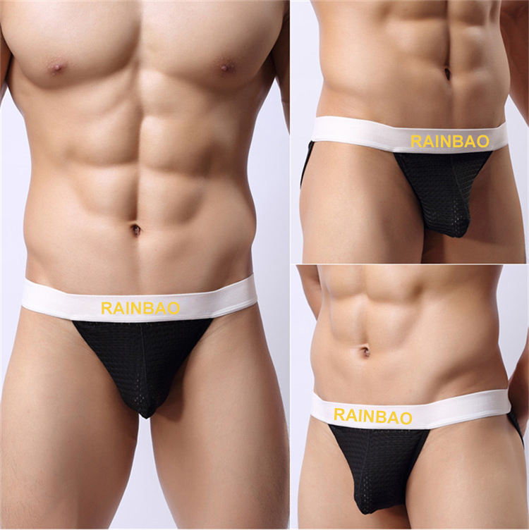 Custom Breathable Mesh Male Jockstrap Big Bulge Penis Underwear Exotic Charming Mature Jockstrap for Guy