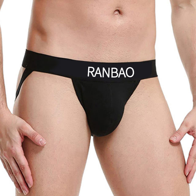 Hot Style Design Men's Sexy Underwear Natural Feeling Organic Cotton Briefs Open Butt Jockstraps