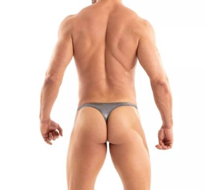 Swimwear Metallic Waterproof Thong Silver Sexy Men's Guy Underwear Bathing Swimming Briefs Pool Beach Panty Pants Grundies