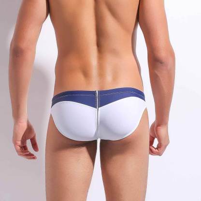 Swim Men's Guy Contrast Briefs Men's Underwear Swimwear Pool Low-rise Pants Underpants Grundies Sexy Bikini Lining Seaside Beach