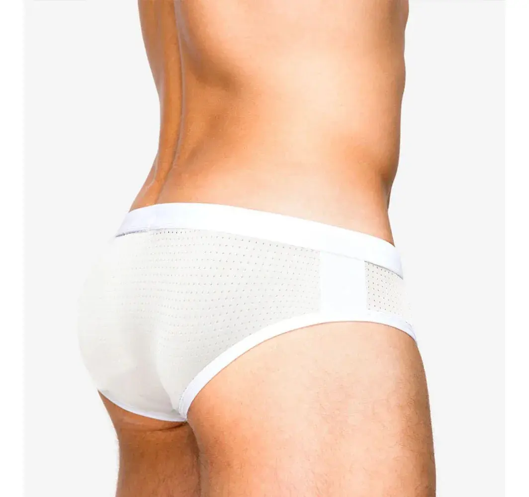 Men's Guy Swim Briefs with Pouch Mesh Regular Men's Underwear Casual Pants Full Coverage Breathable Underpants Grundies Swimwear