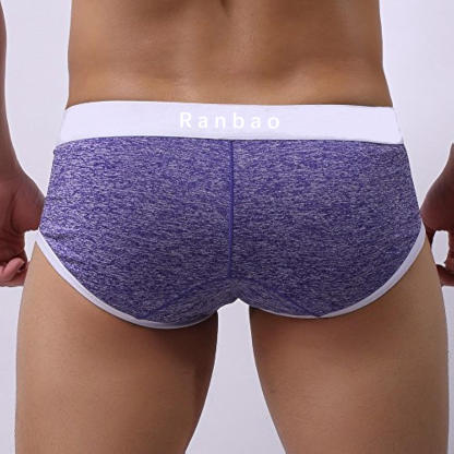 Contrast Low-rise Trunks Men's Guy Briefs Athletic Support Men's Underwear Pants Breathable Underpants Grundies for Male