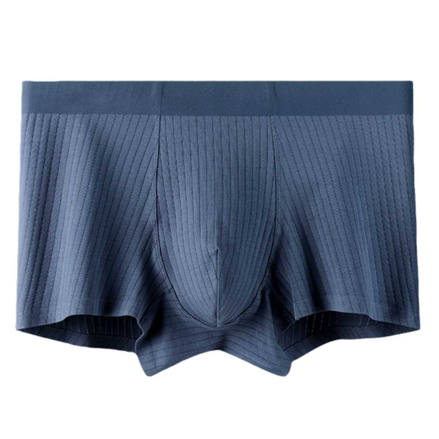 Men's Trunks Boxerjock Rib Boxer Briefs for Male Customized Elastic Waistband Body-hugging Underwear Athletic Fit 3D Pouch