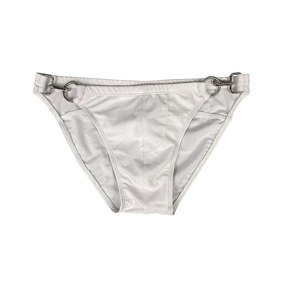 Sexy Male Men's Guy Briefs Men's Underwear with Buckle Pants Breathable Underpants Grundies Stretchy Bathing Wear OEM Elastic