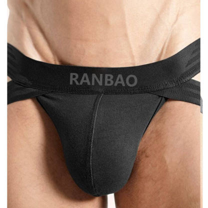 Sexy Men's Jockstraps Butt Lifting Solid Pouch Stretchy Sports Wear Sport Jocks Breathable Underpants for Male Thong