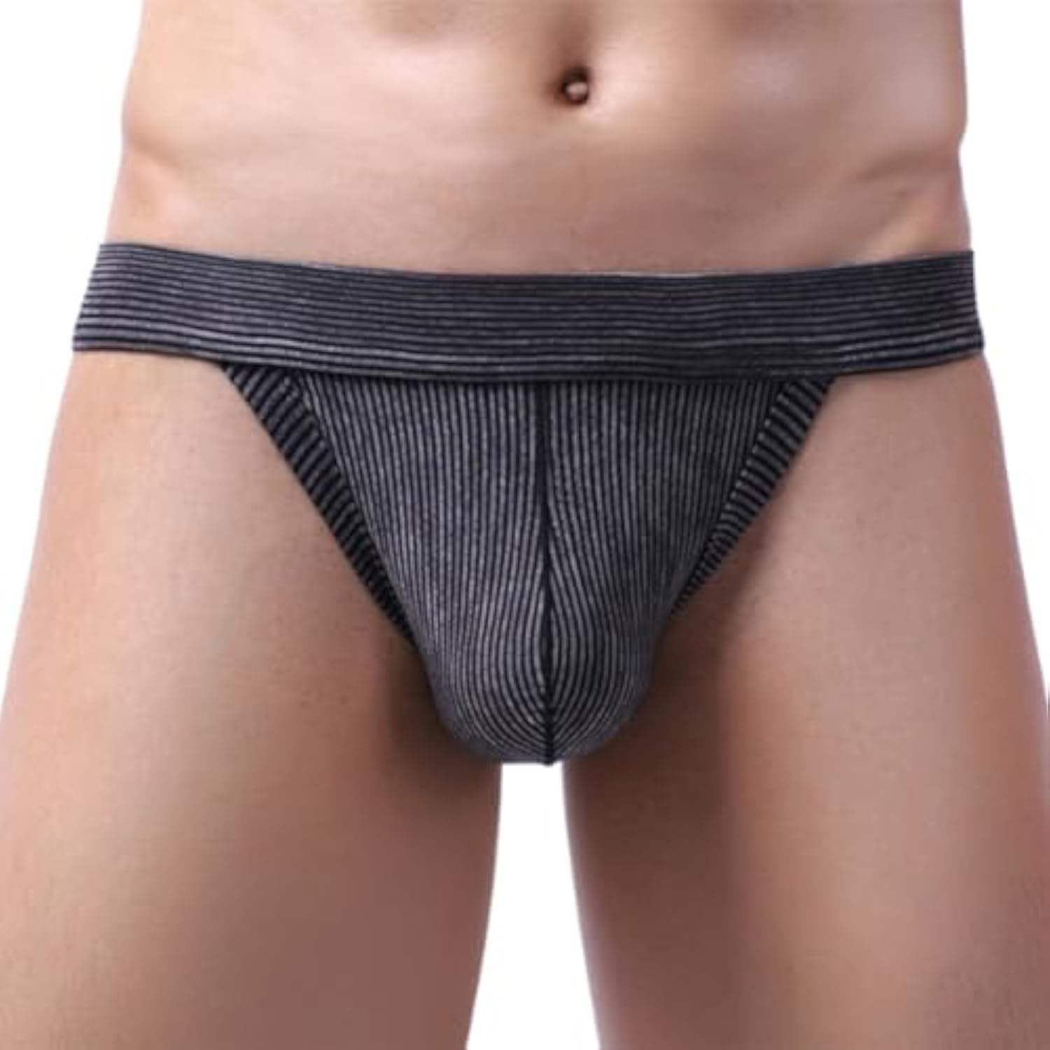 Solid Jockstraps Bottomless Briefs Sexy Support & Colorfast Men's Underwear Sports Wear Stretchy Thong Jock Strap